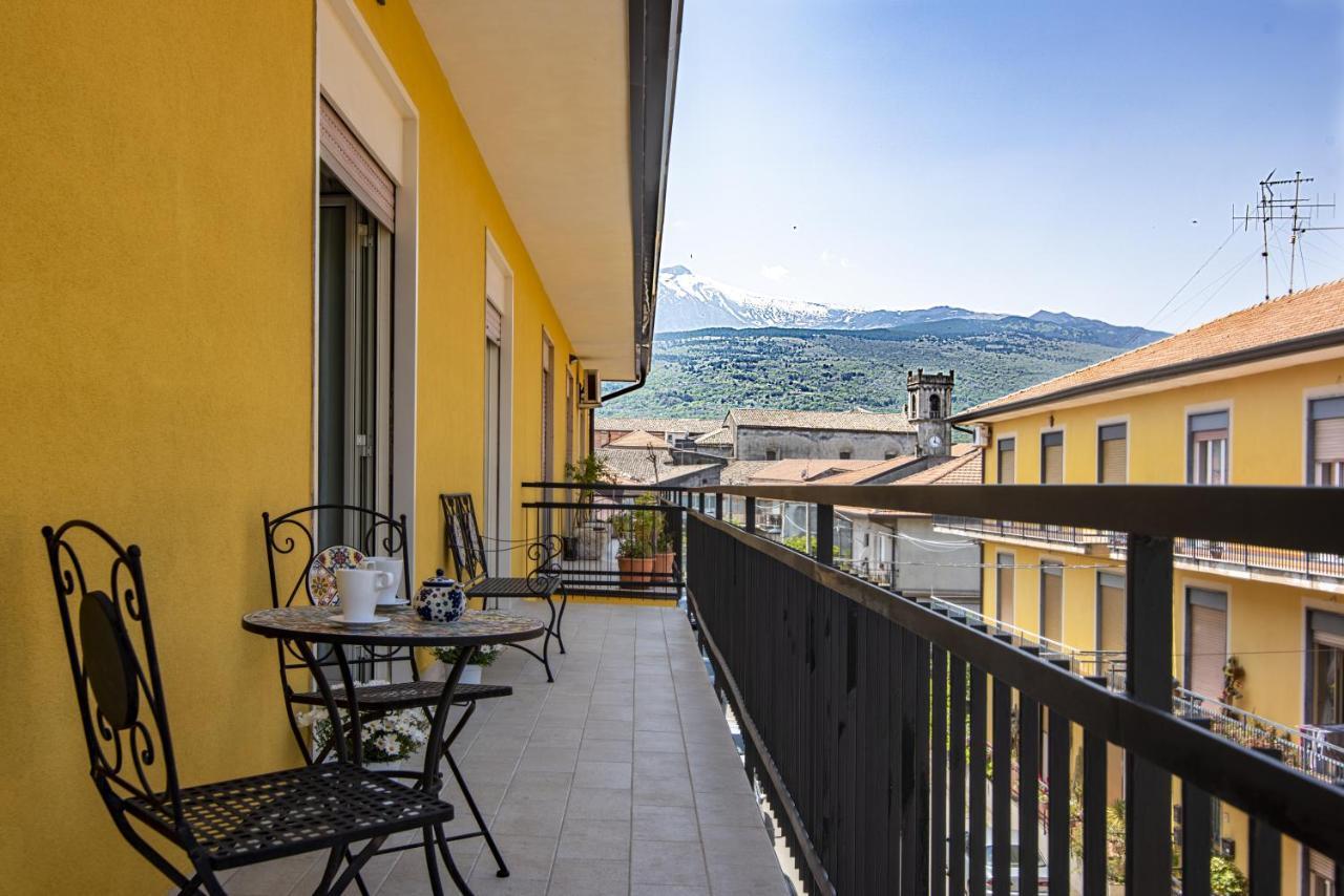 شقة Etna Sicilian House لينغواغلوسا المظهر الخارجي الصورة